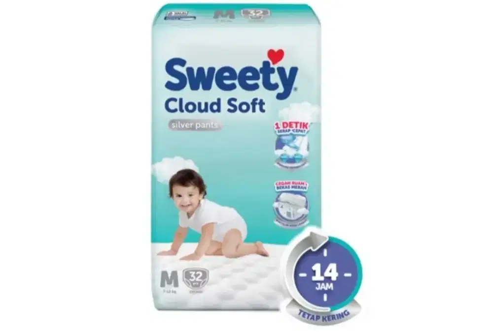 Popok SWEETY SILVER PANTS M 30