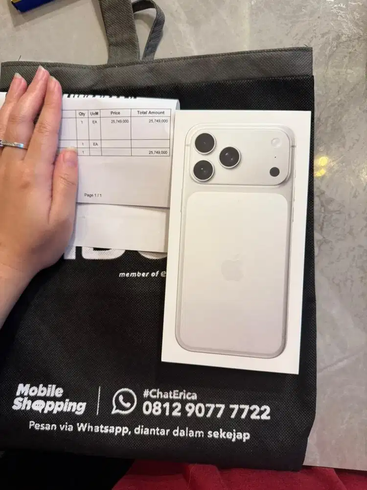 iPhone 17 Pro Max Silver 256GB iBox Segel
