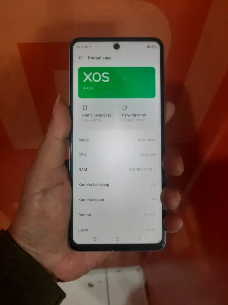 Infinix hot 50 8/128 fullset
