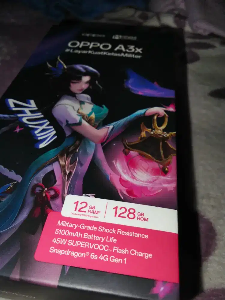 Oppo a3x ram 6GB + 6GB snapdragon
