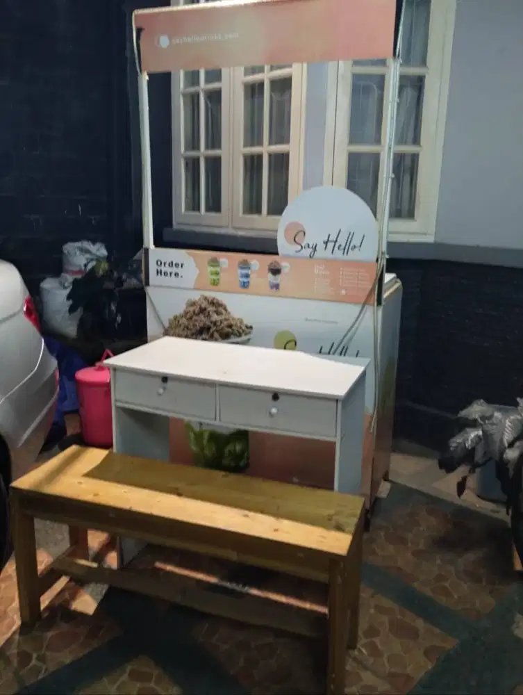 Jual gerobak untuk makanan dan minuman ringan