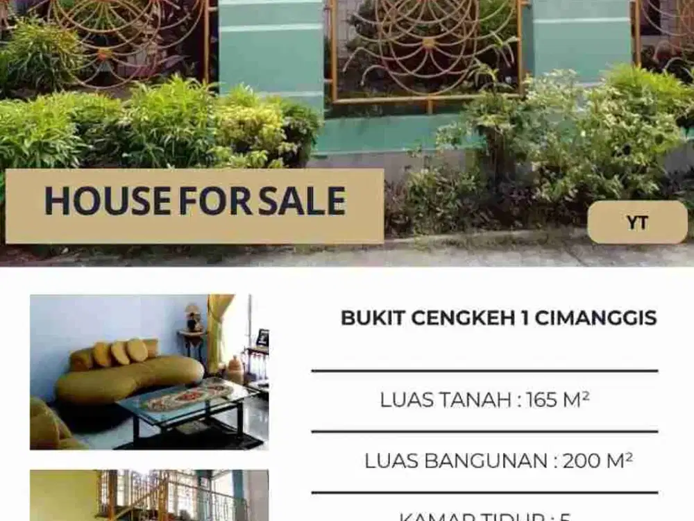 Dijual rumah asri, nyaman di Cimanggis, Depok