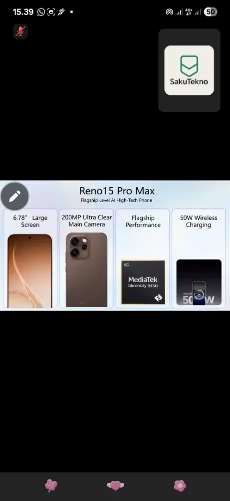 Reno 15 terbaru,terunggul di seri reno