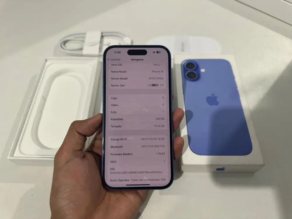 iPhone 16 128gb Resmi indonesia iBox PA/A