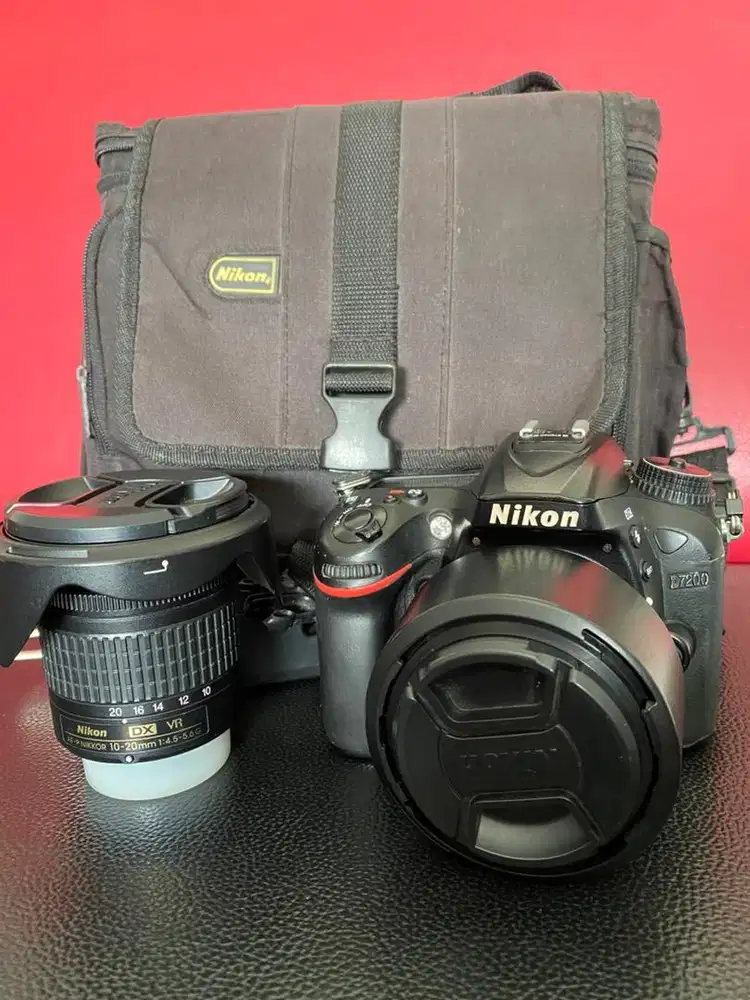 Nikon D7200 + Lensa fix 50mm f1.8 + Lensa wide nikon 10-20mm DX  MURAH