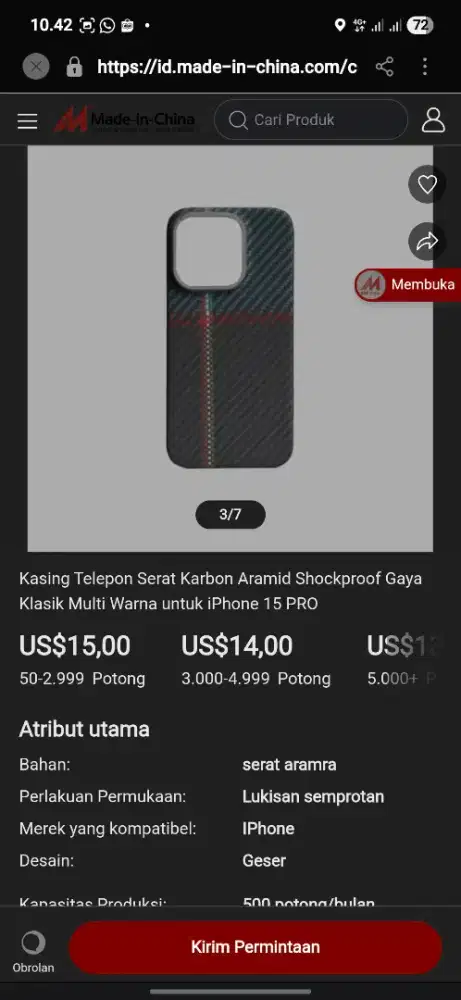 Case Pitaka iPhone 13 Pro Second Bekas