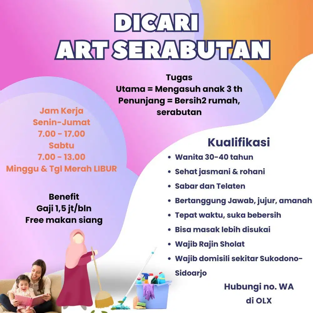 Dicari ART Serabutan