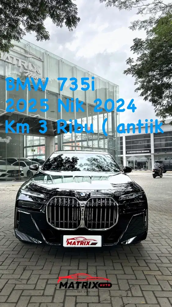 BMW 735i Black on black 2025 Nik24 Siap pakai