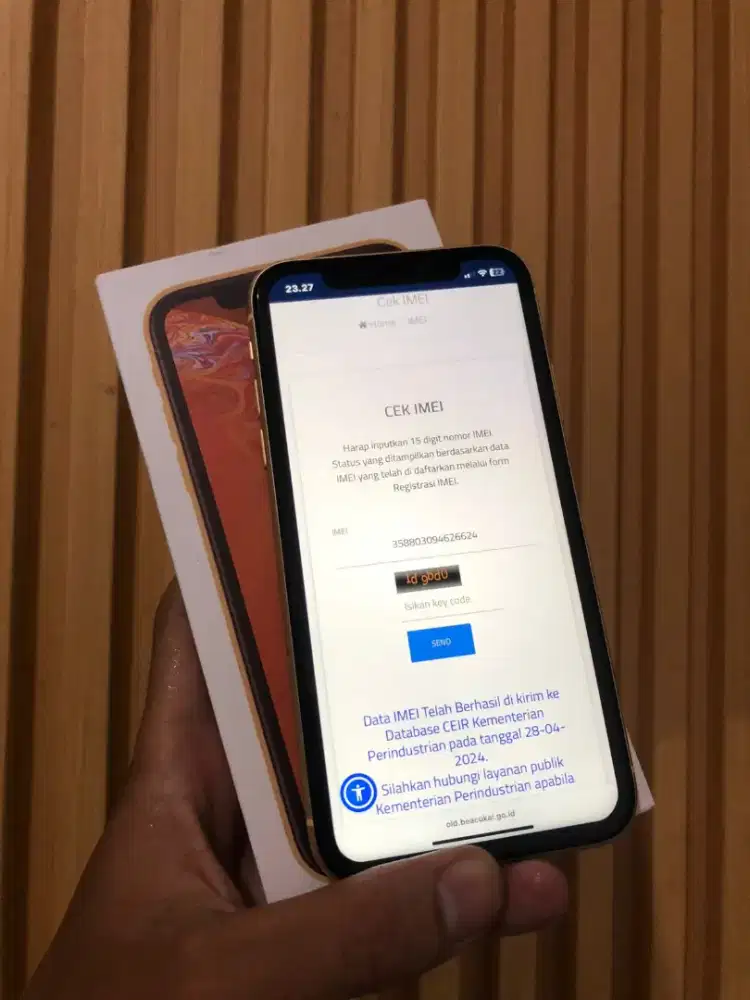 iphone xr 128GB permanen Beacukai