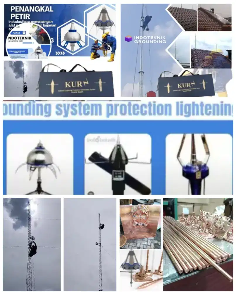 Agen distributor ahli jasa pasang penangkal petir dan grounding mesin