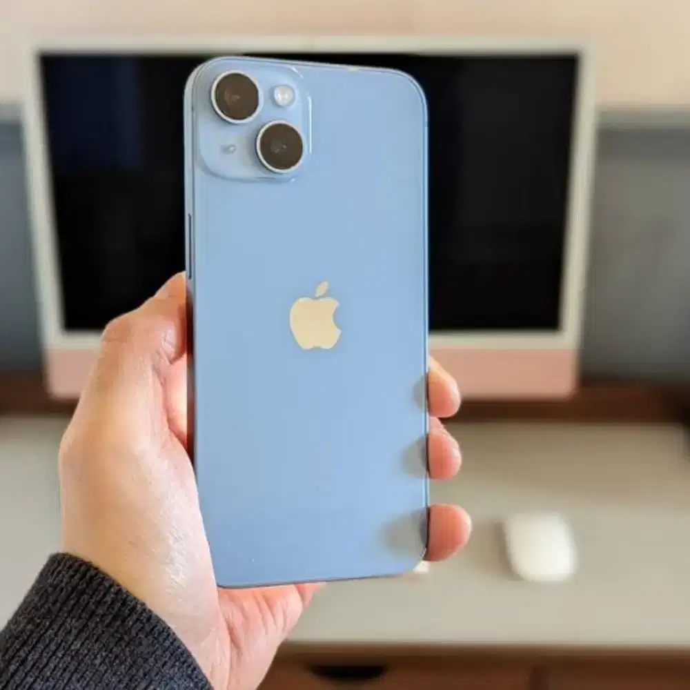 iPhone 14 128gb blue garansi iBox tanpa dp free 2x angsuran