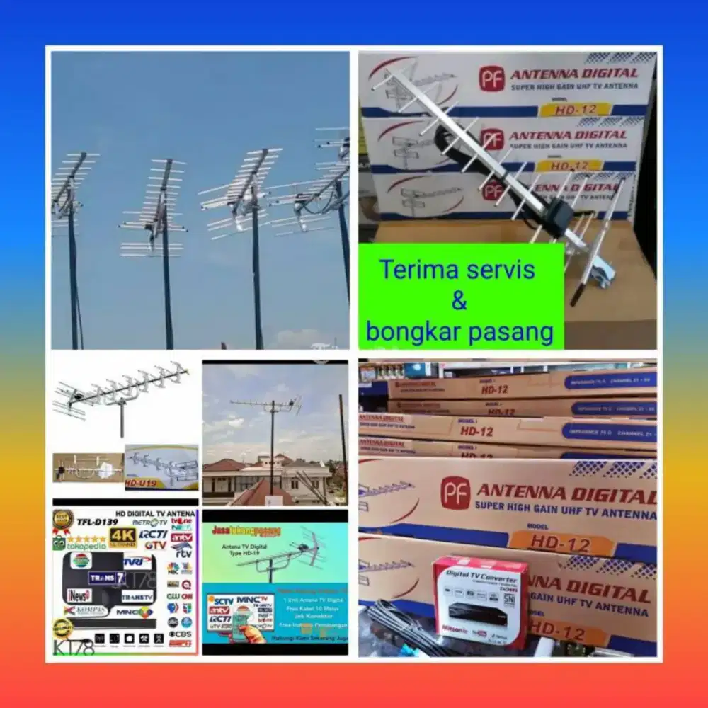 Cabang toko pemasangan, Antenna tv digital dijamin jos siaran