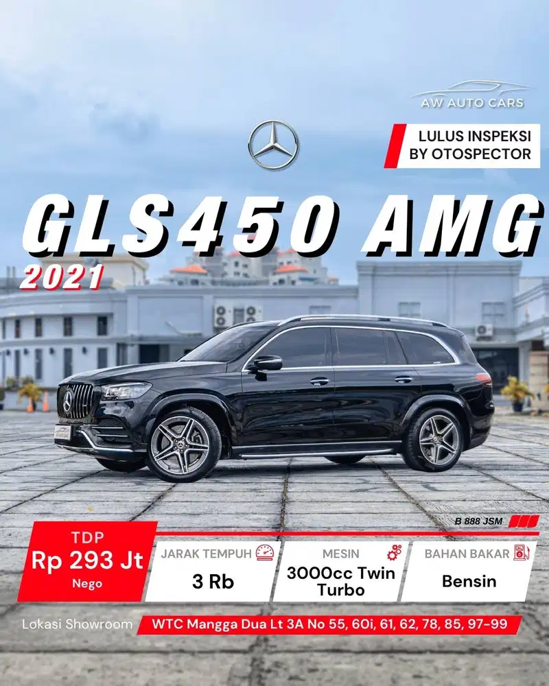 [KM 5 RB] Mercedes Benz GLS450 2021 Mercy GLS 450 low KM 2022 2023