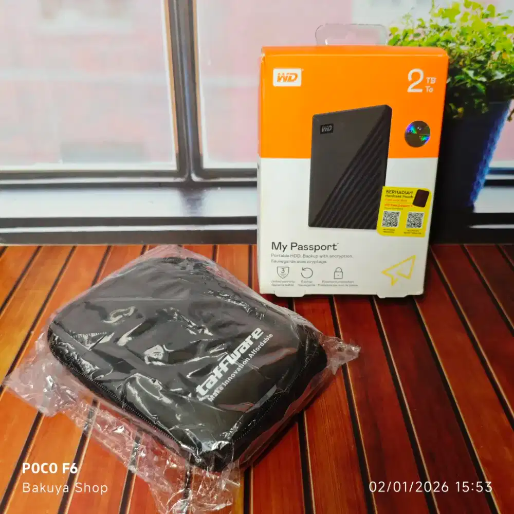 HDD Hardisk Harddisk External WD My Passport 2TB SECOND Mulus Normal
