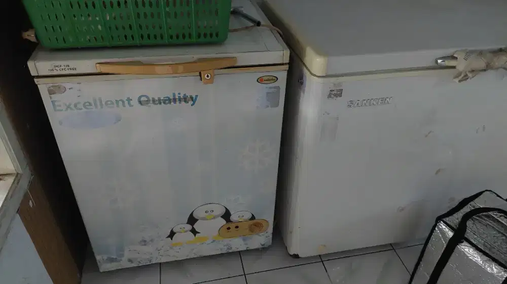 Freezer merk SANKEN dan DAIMITSU JAPAN