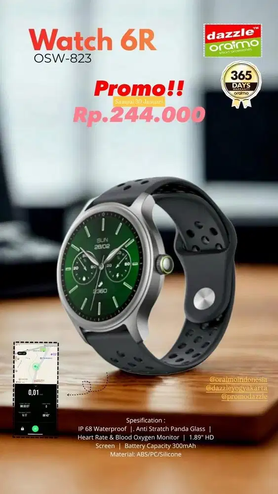 Smartwatch Oraimo Watch 6R OSW-823