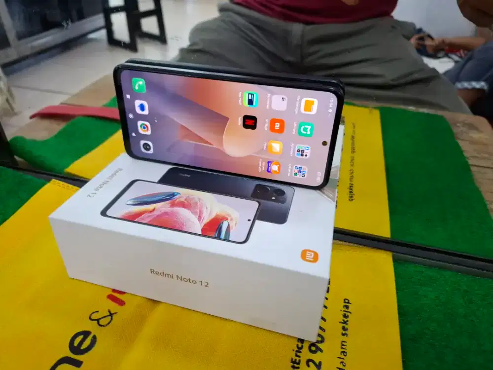Redmi note 12 Ram 8/256 gb lengkap mulus no minus