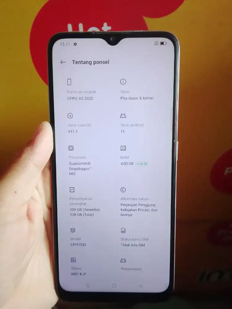 DI JUAL HP OPPO A5 2020