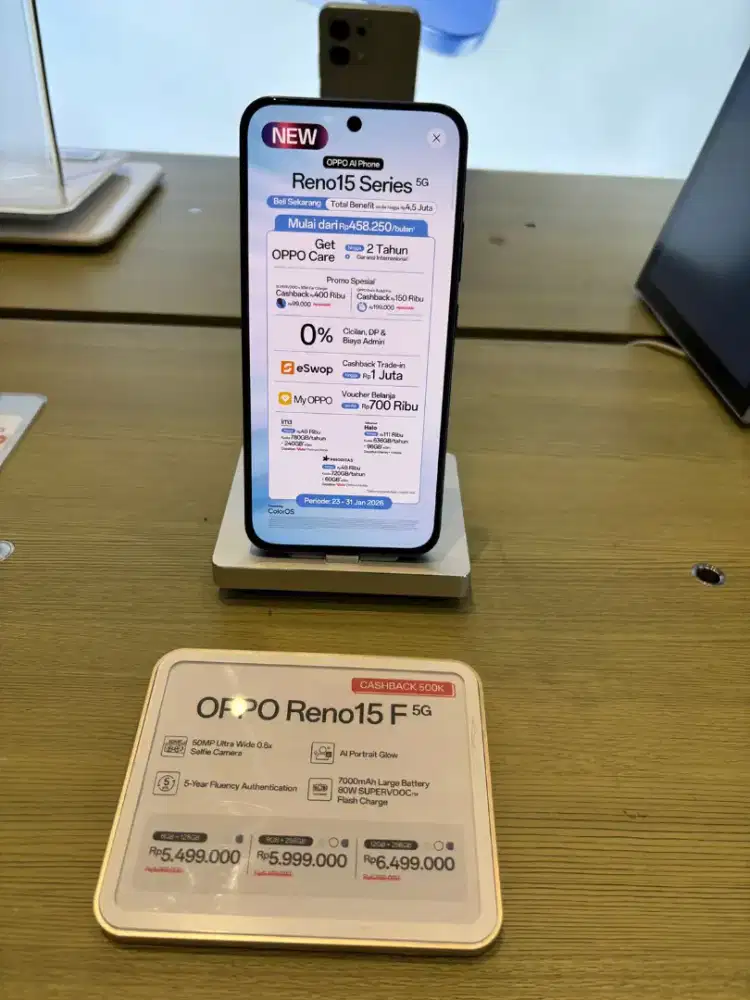 OPPO RENO 15F DENGAN CICILAN 0% HOME CREDIT