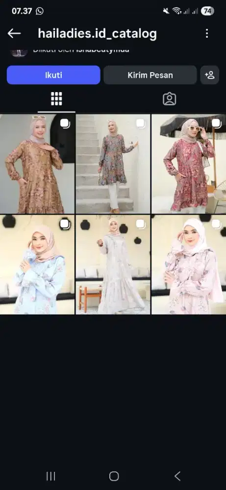 Dijual tunic dan gamis merk Hailaddies