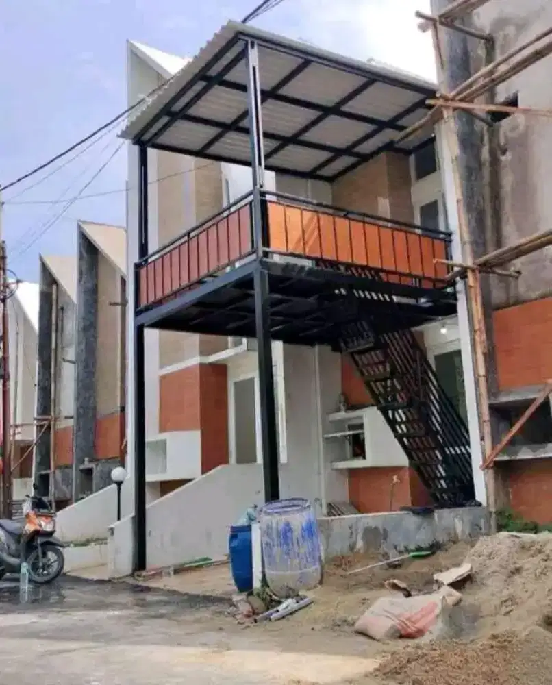 Kanopi baja ringan besi hollo plavon pvc dll