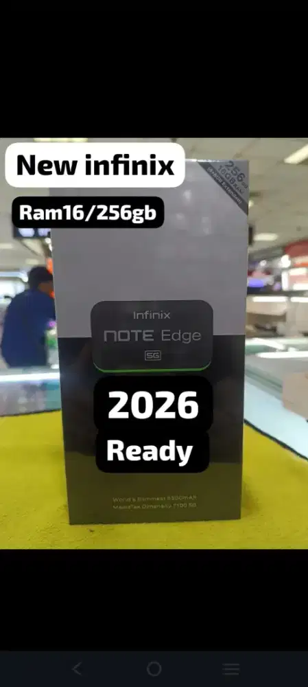 Jual Handphone Baru infinix Note Edge(5g)Rom16/256gb.(2026)Asli segel