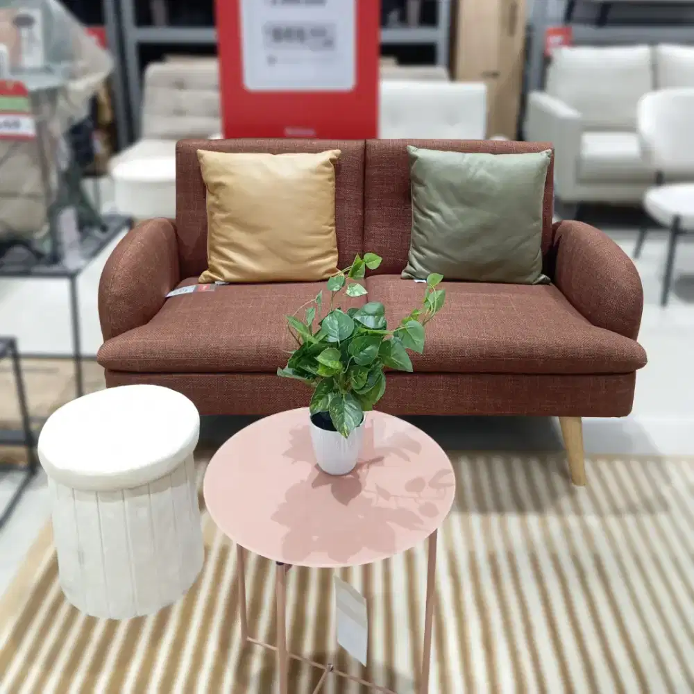 PROMO EXTRA DISKON! Sofa minimalis 2 dudukan bahan kain