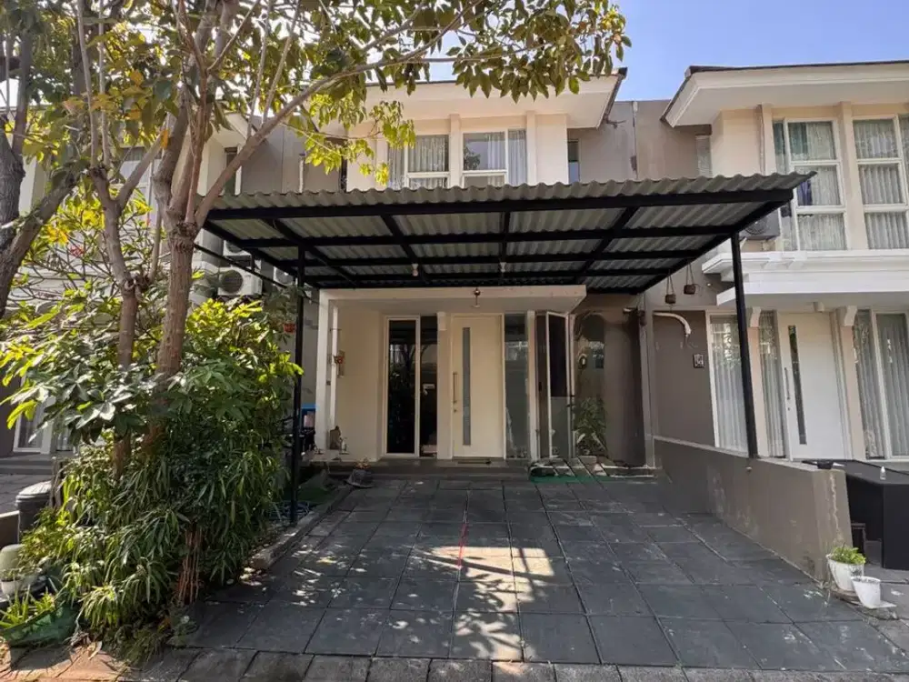 Jual Rumah Greenlake Citraland  Full bangunan, AC, Kanopi, Gorden