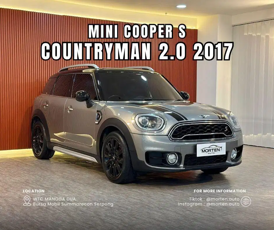 Mini Cooper S 2.0 Countryman 2017 Odo 47 Ribu Record Antik Bergaransi