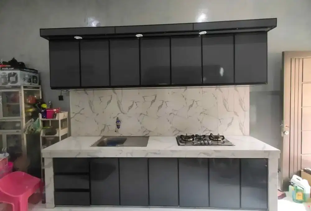 Kitchen set komposit aluminium anti rayap