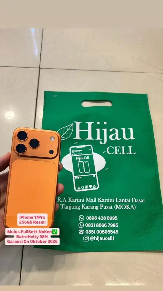 iPhone 17Pro internal 256Gb Resmi