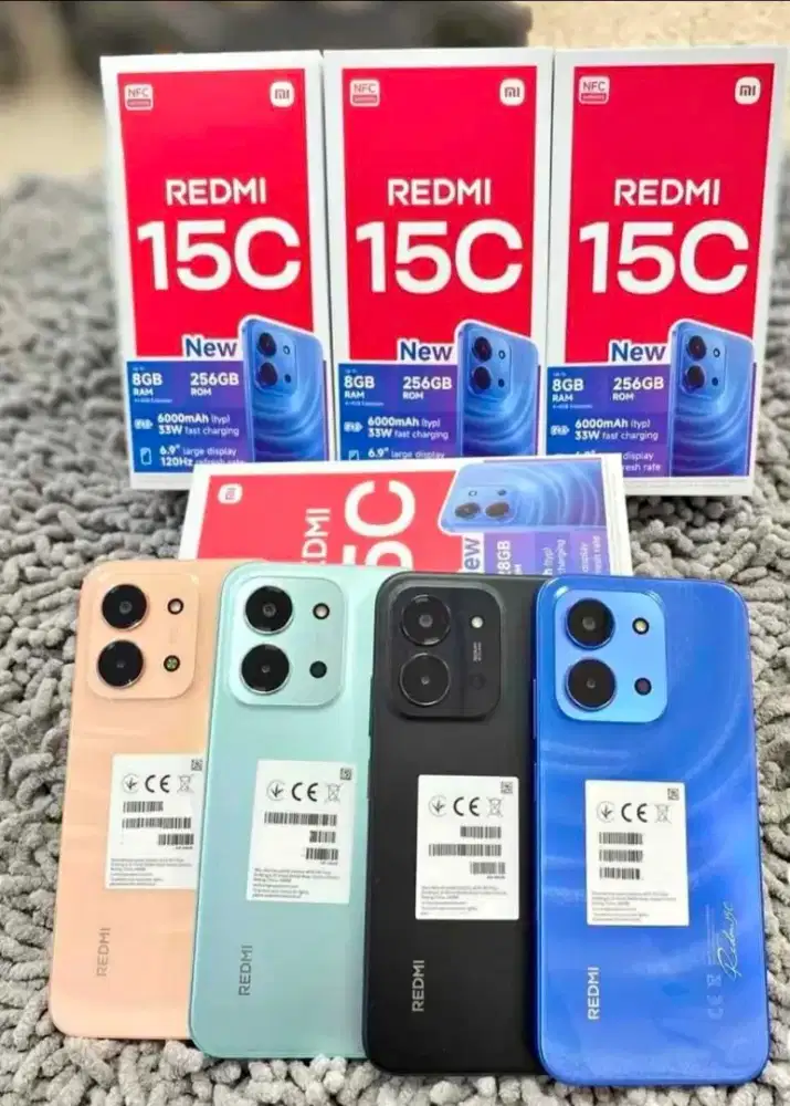 Promo Handphone Redmi 15c 6/128 | 8/256 Baru, segel Bergaransi Resmi