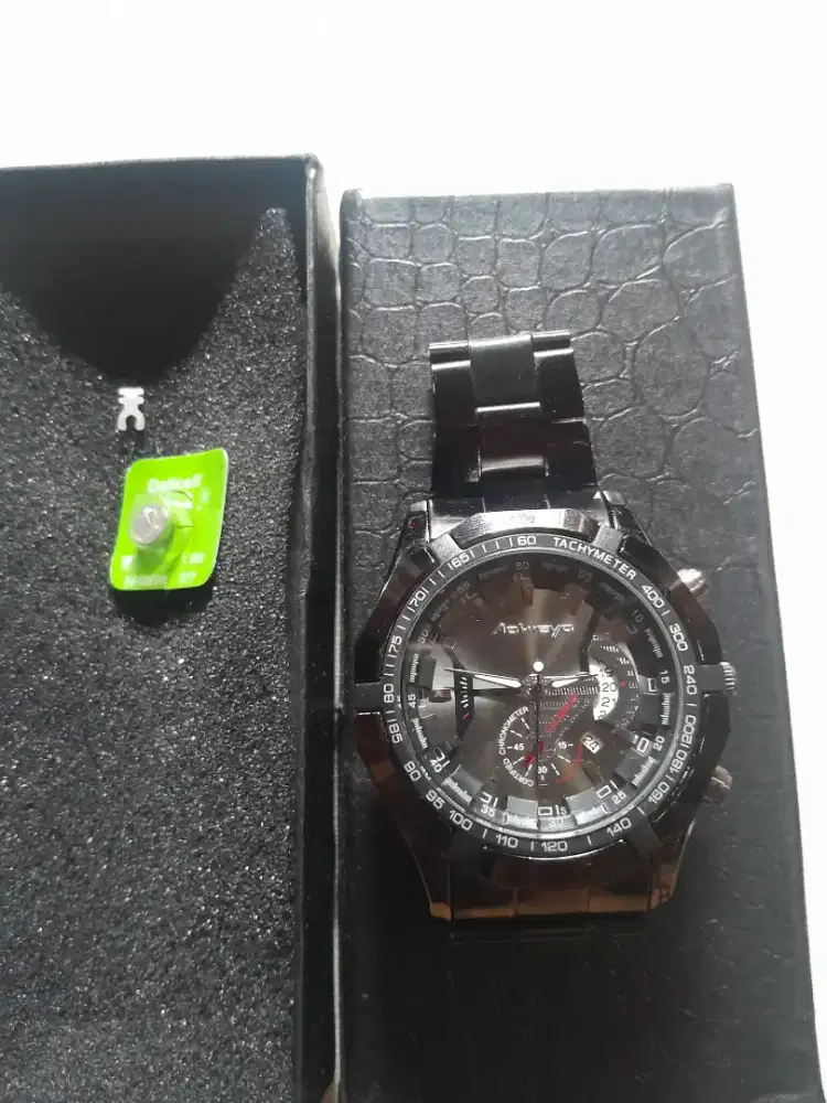 Jam merek aokeyo sudah tahan air,, free baterai dan kotak