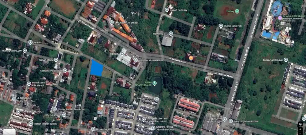 Dijual tanah di komplek PATI TNI AU Jatisari, Jatiasih, bekasi