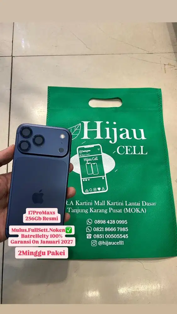 17promaxs internal 256Gb Resmi