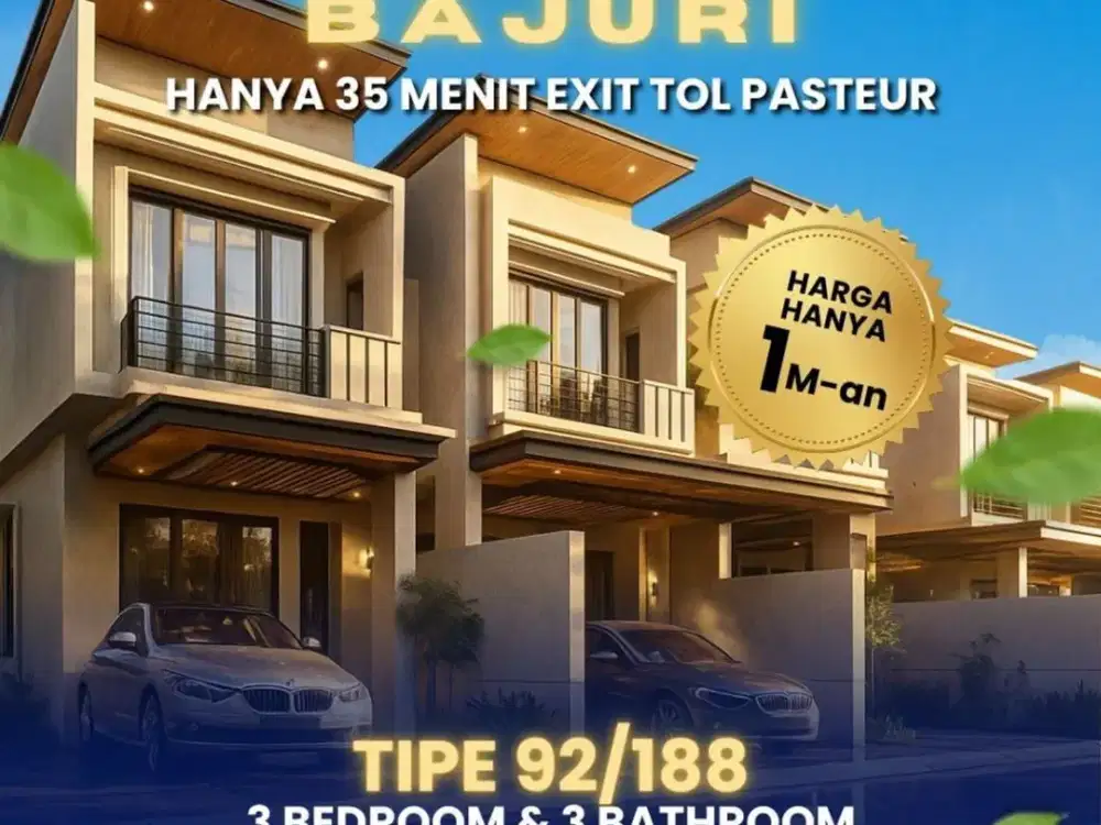 Rumah Cantik Bajuri Rumah Villa di Jln Sersan Bajuri dkt Kampus Upi