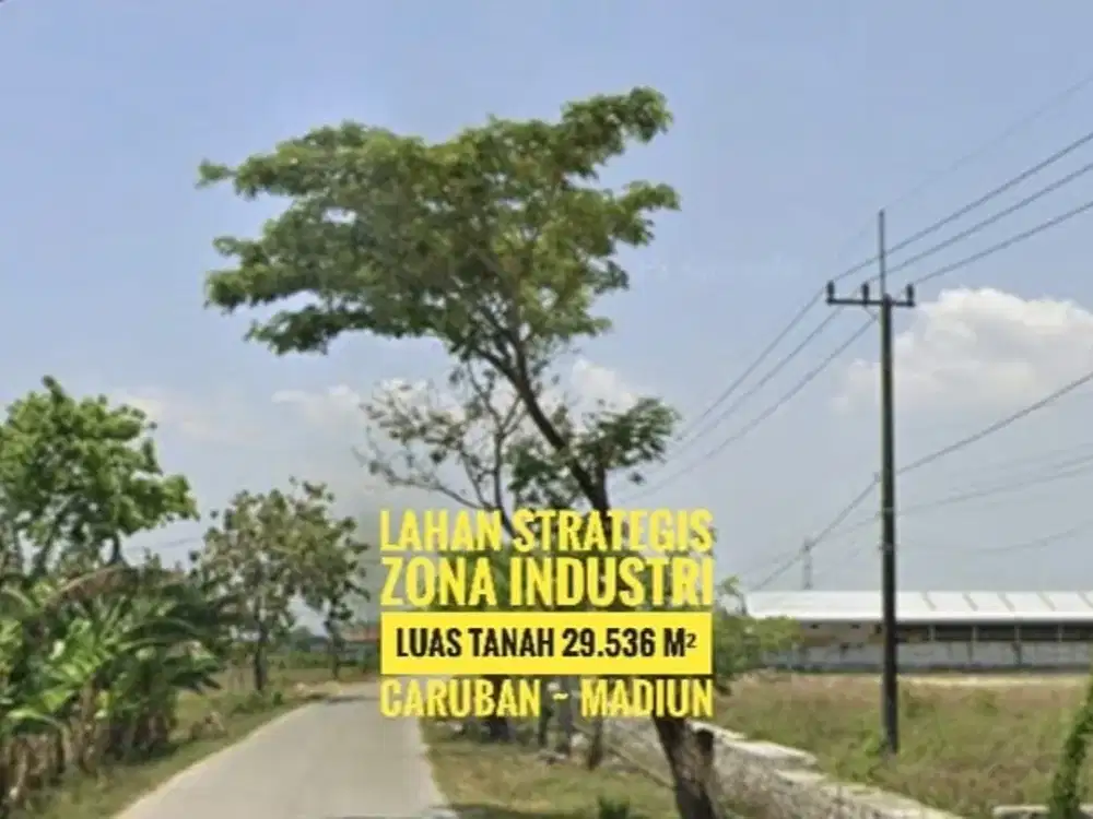 Dijual Tanah KIP (Kawasan Peruntukan Industri) CARUBAN, Lokasi Bagus