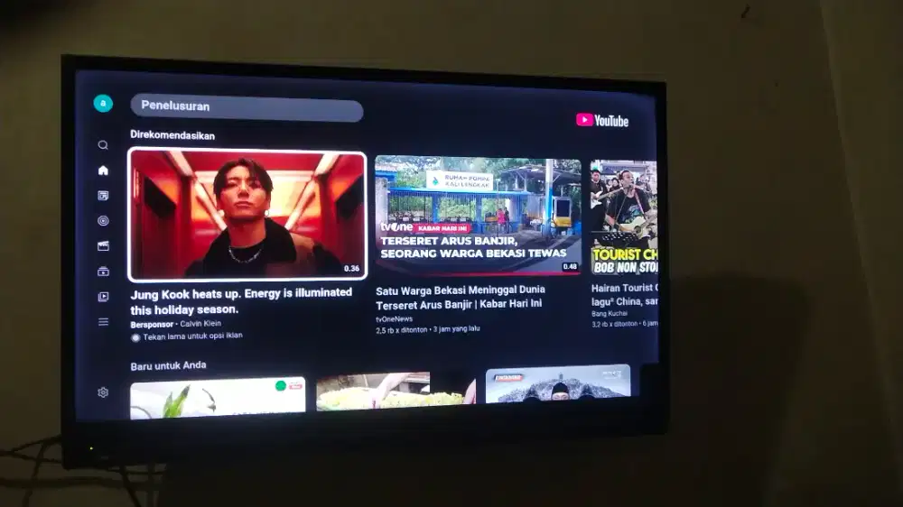 SMART TV 32 SHARP KOMPLIT DUS SEHAT NORMAL