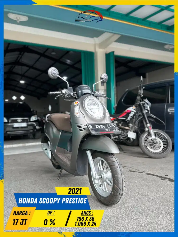 HONDA SCOOPY STYLISH 2021 BEKAS RASA BARU HIKMAH MOTOR KEPUH MALANG