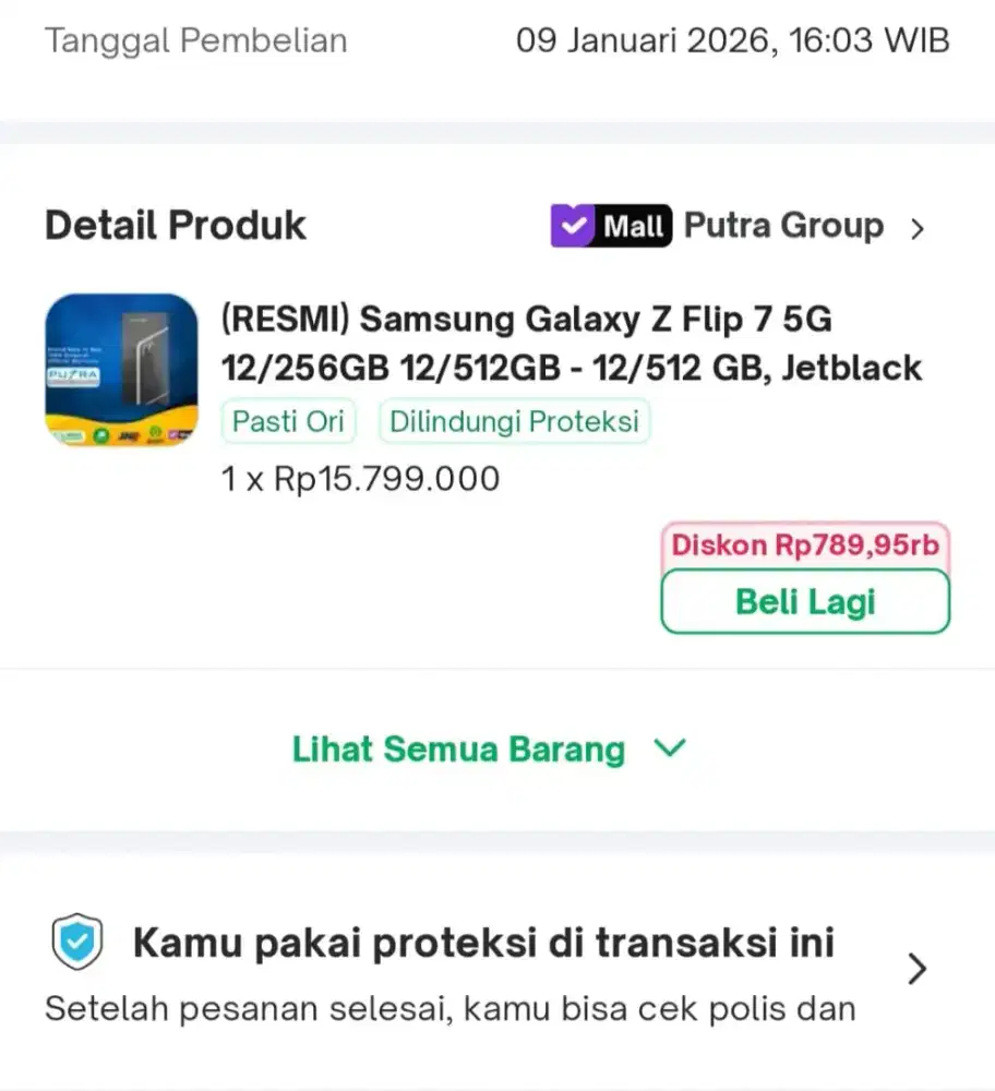 Samsung Z Flip 7 512 Hitam