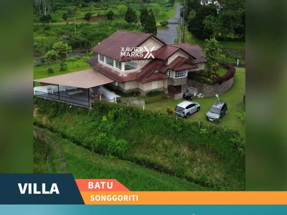 Dijual Villa Asri Estetik View Alam di Songgoriti Batu
