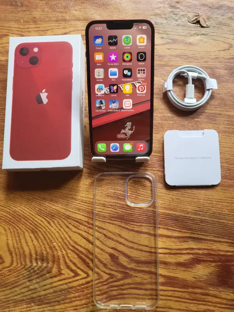 Iphone 13 128gb red inter fullset mulus all operator no minus