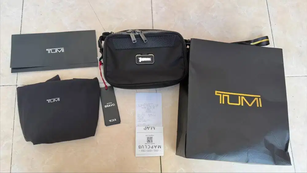 Tumi Alpha Bravo Mayport Clutch Crossbody 100% Ori New Garansi Tumi