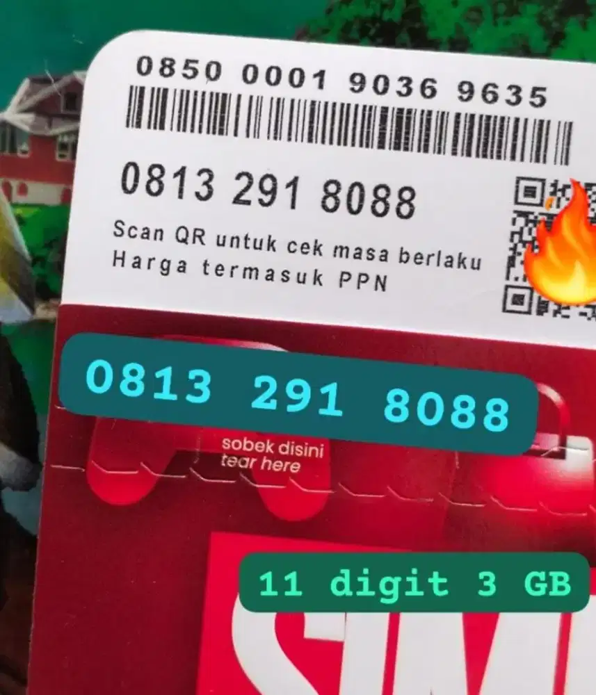 NOMOR SIMPATI 11 DIGIT KUOTA 3 GB NASIONAL