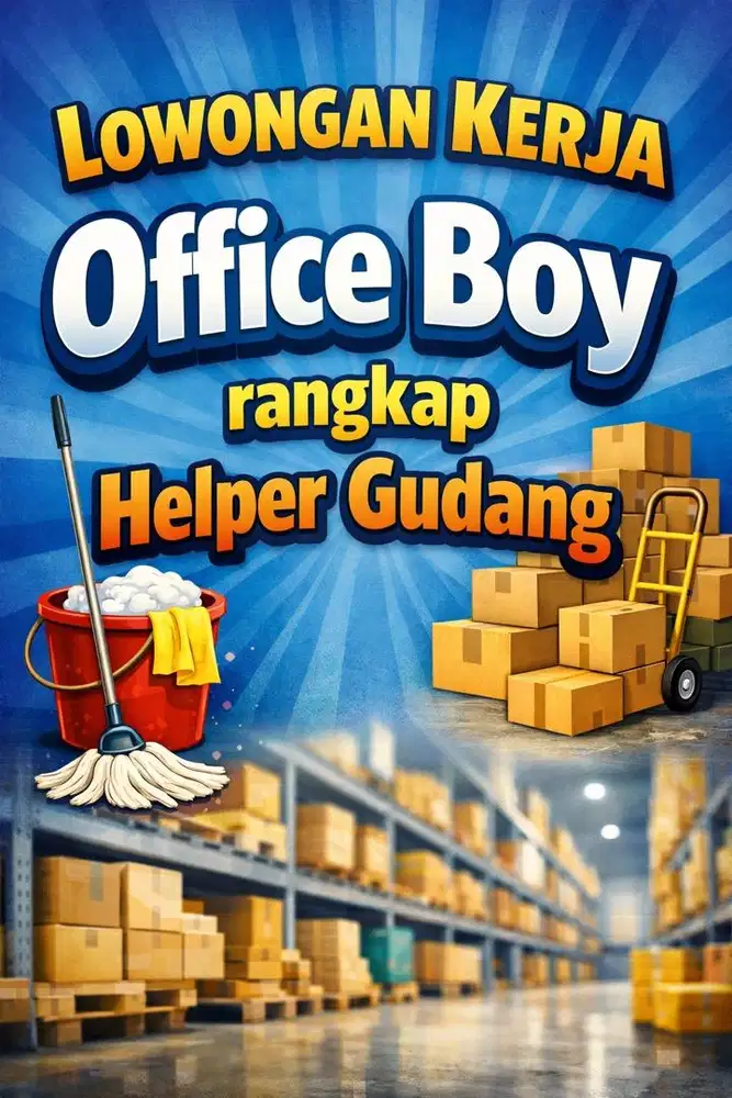 Lowongan OB rangkap Helper Gudang