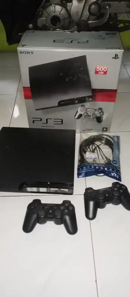 PS3 Slim 500gb Seri ke 2 Lengkap