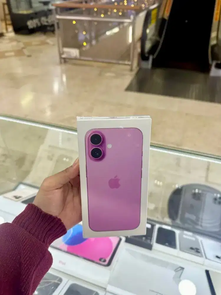 NEW iPhone 16 128GB Pink SEGEL Resmi iBox