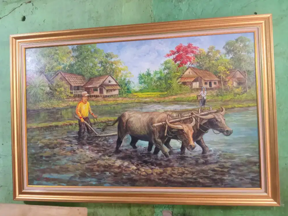 Lukisan bajak sawah bisa nego