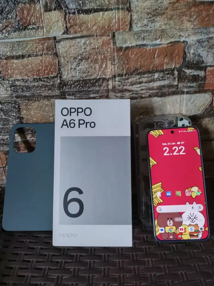OPPO A6 PRO TITANIUM RAM 8+8/128 GB GARANSI RESMI LIKE NEW FULL SET