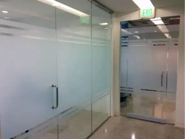 Sticker sanblasting stiker buram penanda kaca kantor kaca film toko